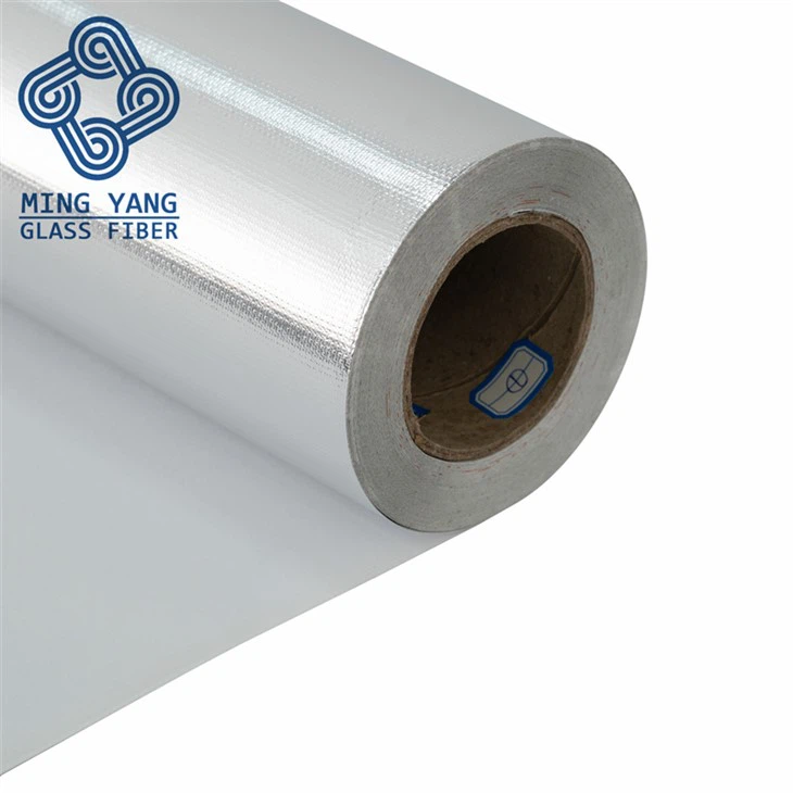 Fireproofing Fiberglass Imyenda Igizwe na Aluminium Foil